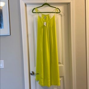 Neon Yellow Midi Dress